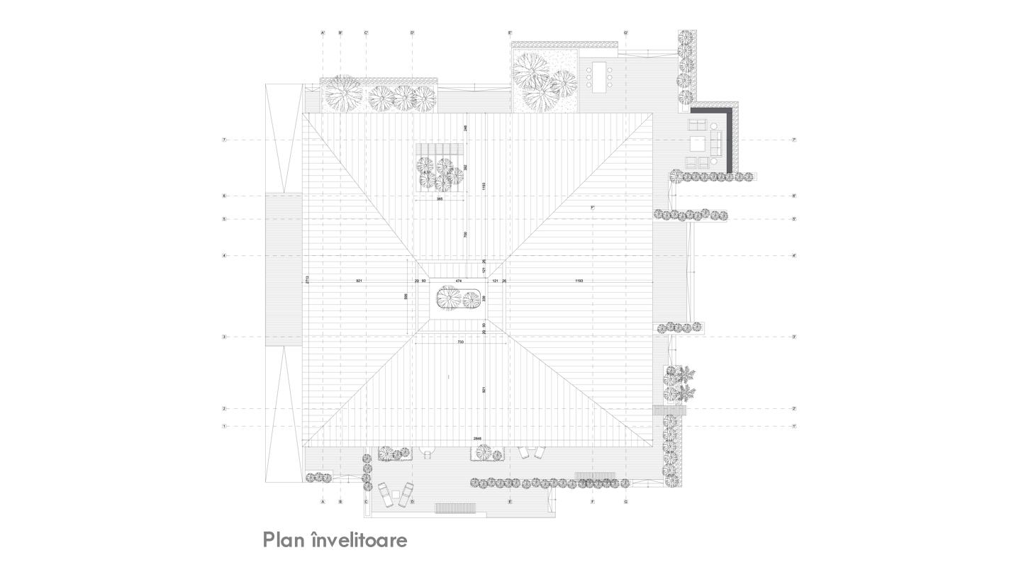 Proiect de Casa in Novaci - planul invelitoarei